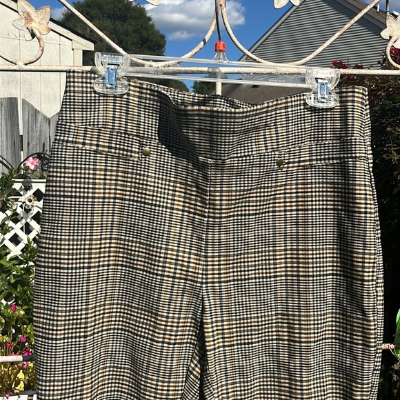 Carole Wren plaid bare bottom slacks, preloved gently used, size 12 - Picture 2 of 4